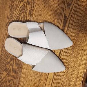 Slip on snake skin shoes